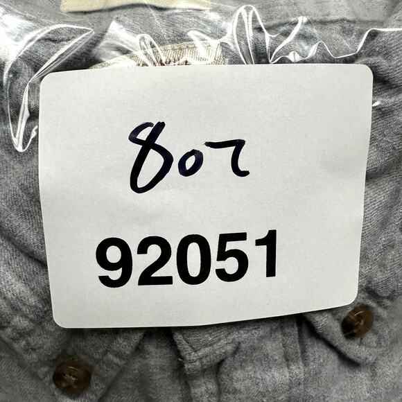 J Crew Brushed Twill Long Sleeve Button Down Shirt Mens Large Slim Gray BJ446 - Picture 12 of 12